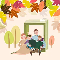 异乡风情采摘萝卜满载而归温馨家庭亲子时光人物插图插画设计PSD