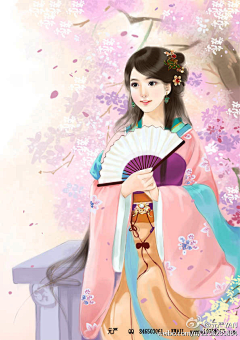 冰小心是线团采集到古風手繪美女