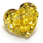 1.10 Heart Shape Fancy Vivid Yellow (Flawless): 