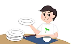 手绘卡通人物光盘行动原创插画素材
