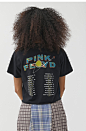 Day平克·弗洛伊德Pink Floyd乐队主题印花短款时尚短袖T恤女新款-tmall.hk天猫国际