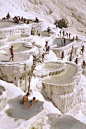 Natural rock pools, Pamukkale, Turkey: 
