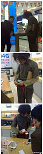 温州乞丐甩万元现金买2台iPhone6 Plus[呵呵]不说了，老图去要饭了