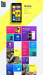 Homepage Design by Julien Renvoye. Grid. Colorful. Neon. Modern. Product page.: 