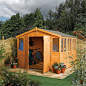 Rowlinson 9x9ft Wooden Garden Workshop