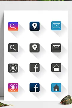 原创名片小图标元素装饰图案-众图网