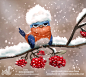 Daily Paint 1842# Decembird, Piper Thibodeau