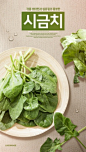 绿色蔬菜食品菠菜新鲜水滴美食海报