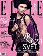 Elle Serbia January 2013 Andrej Pejic by Dusan Reljin #排版# #杂志#