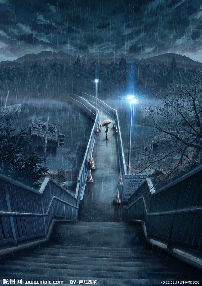 雨夜楼梯设计图
