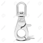 3d trigger snap hook on white background - 53467500