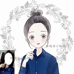 【玲珑安】Q版人物卡通情侣漫画头像定制照片手绘简笔画插画设计-淘宝网