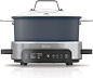 Ninja MC1101 Foodi Everyday Possible Cooker Pro, 8-in-1 Versatility, 6.5 QT, One-Pot Cooking, Replaces 10 Cooking Tools, Faster Cooking, Family-Sized Capacity, Adjustable Temp Control, Midnight Blue