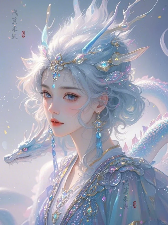 山海经拟人｜龙女（雨师妾） - 小红书-花瓣网