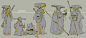 SKISM character sketches, Calum Alexander Watt : Sketches for background characters for SKISM