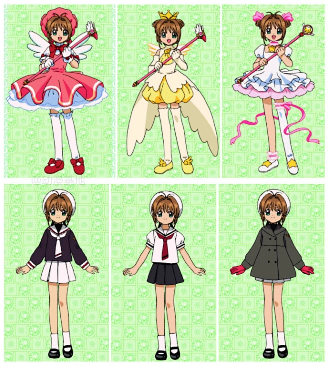 美哭了！「魔卡少女樱」小樱的51套服装展示，都是知世满满的心意和爱的体现！ -花瓣网