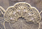 Pearl beading with feather embroidery | embellishment | Pinterest