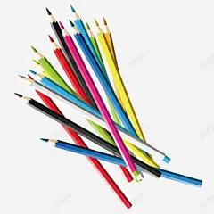 彩色铅笔高清素材 彩色 手绘 铅笔 免抠png 设计图片 免费下载