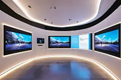 电子科技现代科技展厅摄影图