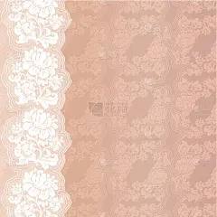 背景为粉红色花朵
