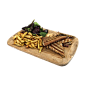烤三明治3D模型AR美食薯条沙拉