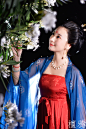 檀鸦 仕女图 唐制暗纹提花诃子裙·梦华 天丝雪纺 印花唐大袖-淘宝网