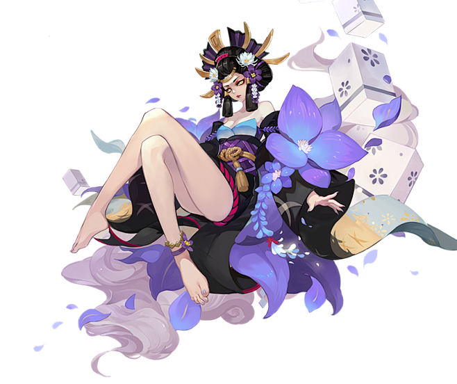 阎魔皮肤#角色#<br/>- 来自花瓣 ...