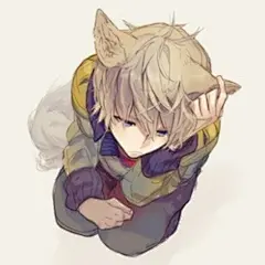 插画动漫 二次元 头像男