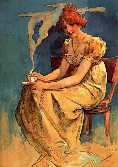 【图片】19世纪捷克插画大师：阿尔丰斯·穆夏作品赏【纹身吧】_百度贴吧