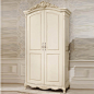 美典居 欧式白色家具 实木衣柜  二门衣柜 田园风格 韩式8801 原创 设计 新款 2013