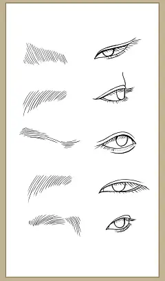 工笔白描国潮风元素插画合集插画商业插画任红平 - 原创作品 -   (4)