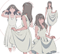 日本画师Kaisen_Tobiuo画笔下的少女 ​​​​