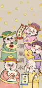 财神到全面屏手机高清壁纸美图，长按下载原图精选4k超清壁纸