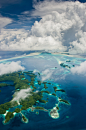 Palau Rock Islands from the air