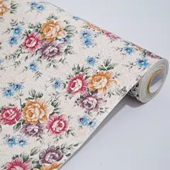 余美PVC自粘墙纸 欧式田园小花客厅卧室壁纸 家具翻新贴Y1074-tmall.com天猫