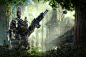 General 1920x1262 robot tropical forest Titanfall mech temple