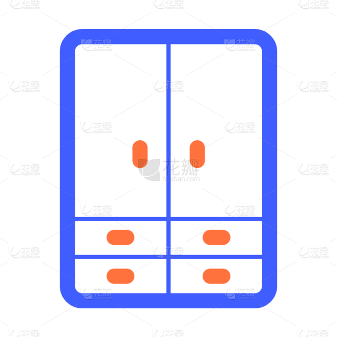 家居生活类线性矢量icon-衣柜