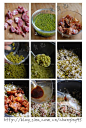 如何做绿豆焖排骨糯米饭的做法（荤菜）