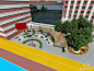 现代学校广场3D模型下载【ID:187737087】
