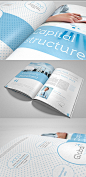 一款蓝色简约风格的宣传册 - 样本手册 - 顶尖设计-中国顶尖创意门户网站