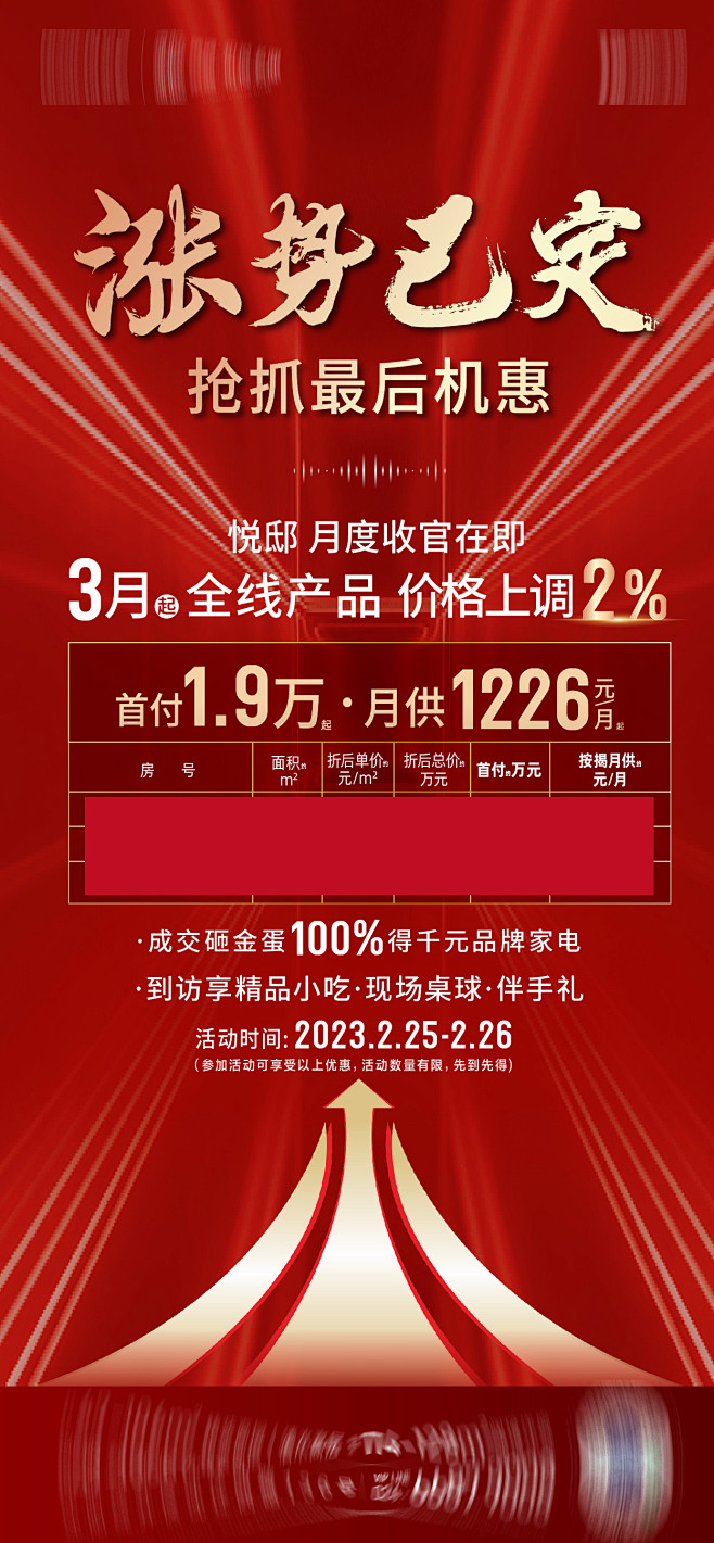 地产涨价海报