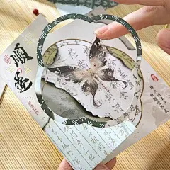 古风立体旋转蝴蝶贺卡创意转转小机关精致生日礼物信封手写卡片-淘宝网
