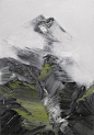 立体纹理雪山油画 · 瑞士艺术家Conrad Jon Godly ​​​​