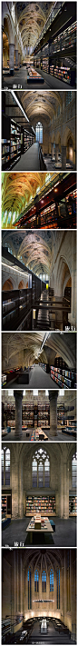 由荷兰13世纪的多米尼加教堂改建而成的图书馆，在里面看书真是一种心灵的涤荡！