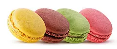 Sweet colorful macaronsSweet colorful macarons isolated on white background. Clipping Path. Full depth of field.