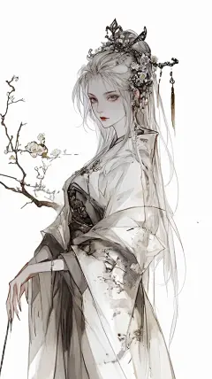 【可商素材657】古风少女｜胜过枝头千万句 - 小红书