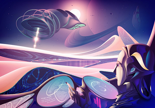 futuristic humankind.