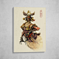 “Gold Oni” Canvas Print by Ricardo Robles