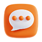 Speech Bubble 3D Icon