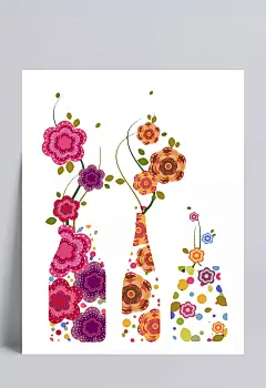 手绘台花插画|花卉插画,手绘,彩色,花瓶,花卉,台花,&nbsp;摆件,&nbsp;装饰,花纹,装饰元素
